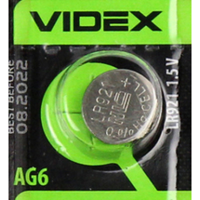 Батарейка VIDEX AG6, 371, 370, SR920SW, LR920