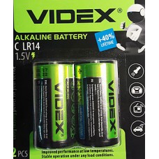 Батарейка VIDEX C, LR 14 (1 шт)