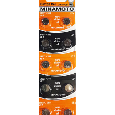 Батарейка MINAMOTO AG7, 395, 399, SR927SW, LR927