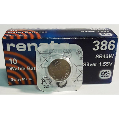 Батарейка RENATA 386, 301, SR43W