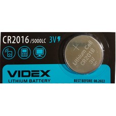 Батарейка VIDEX CR2016, 5000LC, BR2016