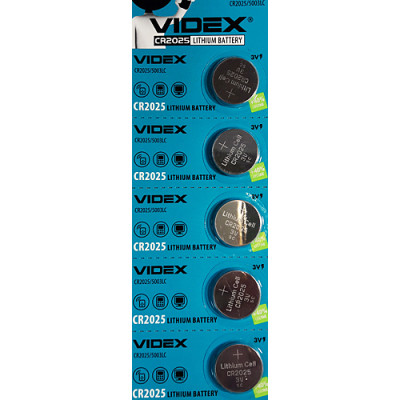 Батарейка VIDEX CR2025, 5003LC, DL2025