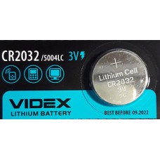 Батарейка VIDEX CR2032, 5004LC, L14