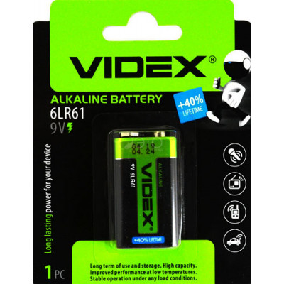 Батарейка VIDEX (крона) 6L61