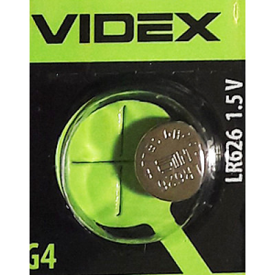 Батарейка VIDEX AG4, 377, 376, SR626SW, LR626