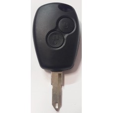 РЕНО RENAULT ключ без платы и чипа (2 кнопки, прорезь)