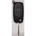 АУДИ AUDI выкидной ключ без платы и чипа (3 кнопки + тревога) батарейка 2032