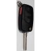АУДИ AUDI выкидной ключ без платы и чипа (3 кнопки + тревога) батарейка 1616