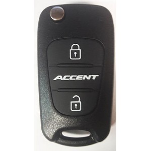 HYUNDAI Accent выкидной ключ перфо без платы и чипа (3 кнопки)