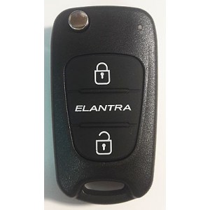 HYUNDAI Elantra выкидной ключ перфо без платы и чипа (3 кнопки)