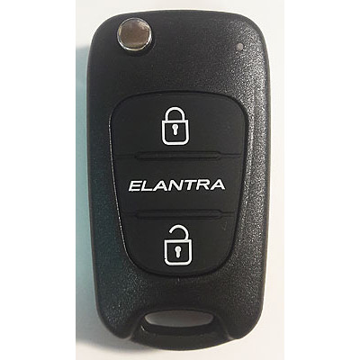 HYUNDAI Elantra выкидной ключ перфо без платы и чипа (3 кнопки)