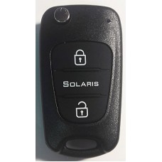 HYUNDAI Solaris выкидной ключ перфо без платы и чипа (3 кнопки)