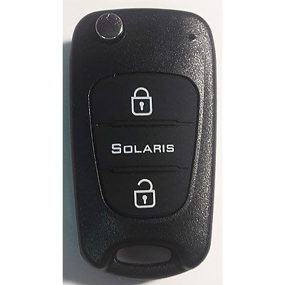 HYUNDAI Solaris выкидной ключ перфо без платы и чипа (3 кнопки)