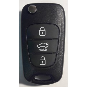 KIA выкидной ключ перфо без платы и чипа (3 кнопки)