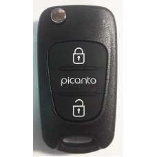 KIA Picanta выкидной ключ перфо без платы и чипа (3 кнопки)