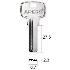 В1 Apecs (Апекс) AP-1D глянцевый 27.5 х 8.7 х 2.3