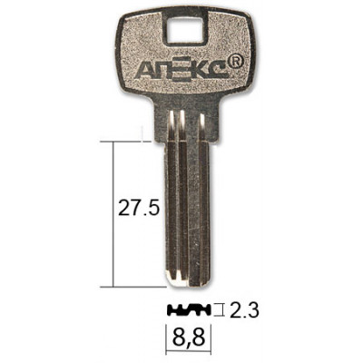 В118 Apecs (Апекс) АПЕКС-6 (27.5 х 8.8 х 2.3)