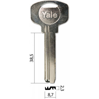 В74 Яле YALE (38.5х8.7х2.3)