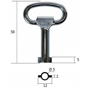 К35 Ключ для щитков и технических помещений круглый